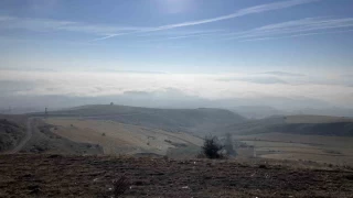 Sis adeta kenti yuttu, doa olay izleyenleri mest etti