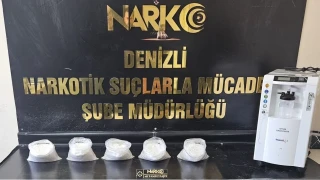 Solunum cihaz�n�n i�erisinden 5 kilogram uyu�turucu madde ��kt�