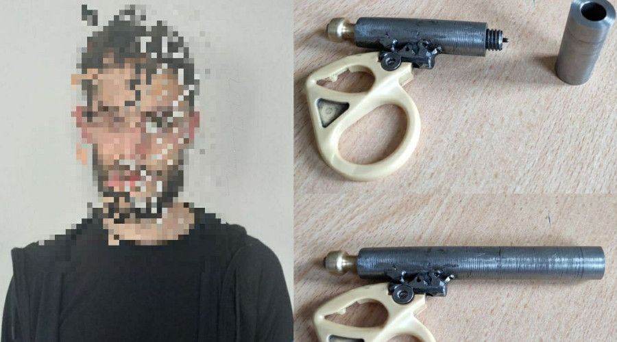 Şüpheli şahsın üzerinden suikast silahı çıktı