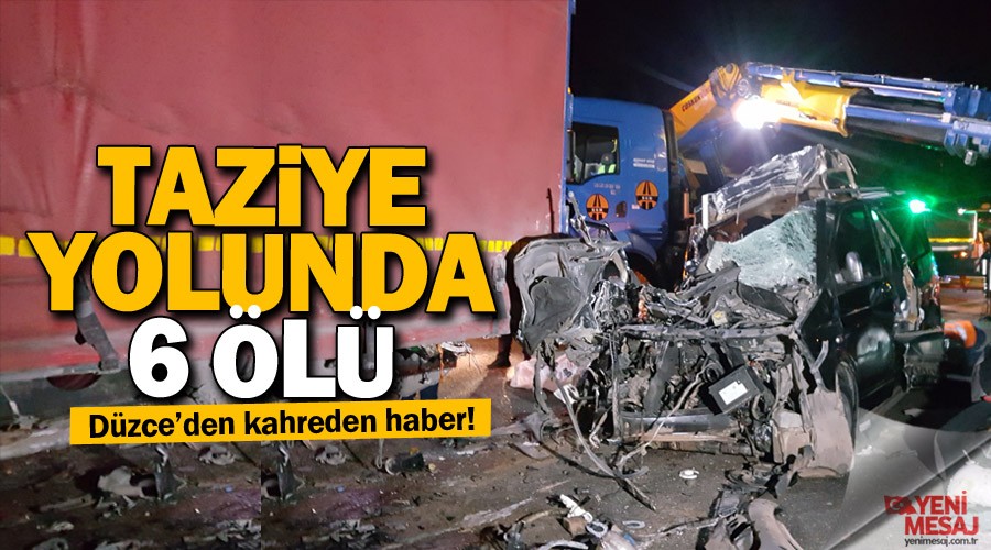Taziye yolunda acı kaza: 6 ölü