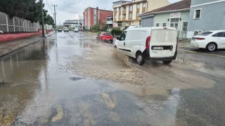 Tekirdağ'da sağanak yağış etkili oldu