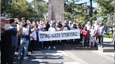 Trabzonspor taraftarlar TFF ve MHK'ye seslerini ykselttiler