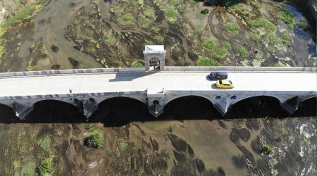 Tunca Nehri'nde kirlilik ve kuraklık havadan görüntülendi
