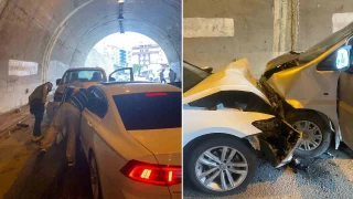 Tnel iinde iki ara kafa kafaya arpt