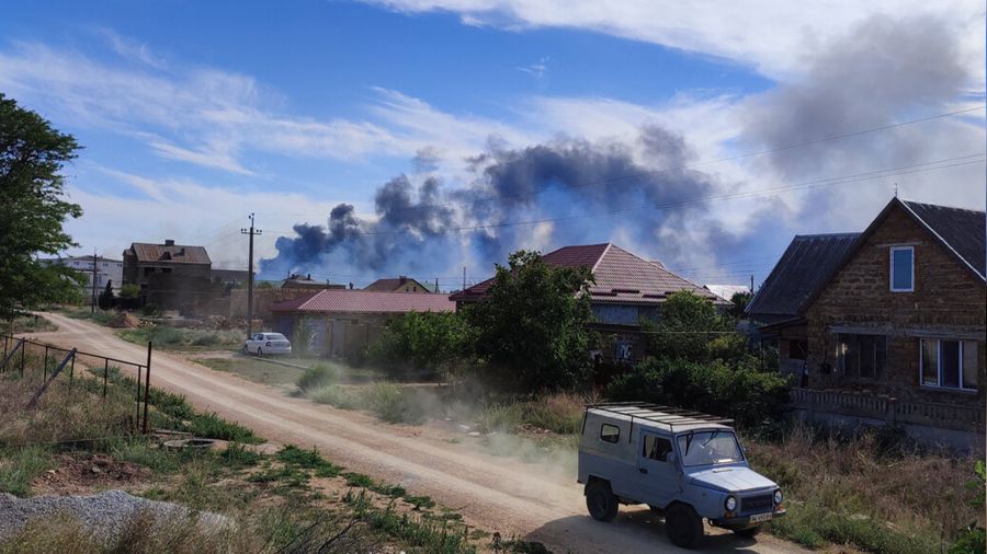 Ukrayna, Rus askeri �ss�n� vurdu