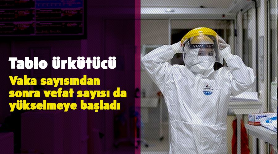 Vaka sayısından sonra vefat sayısı da yükselmeye başladı