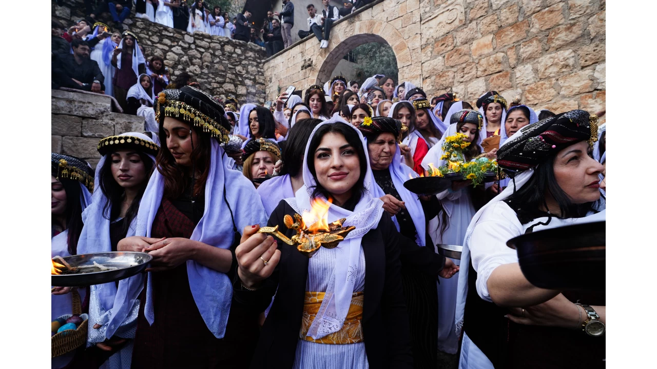 Yezidiler 'Kırmızı Çarşamba Bayramı'nı kutladı