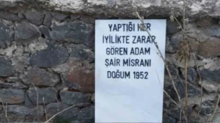 Yok artık! Mezar taşını hazırlayıp evinin bahçesinde intihar etti