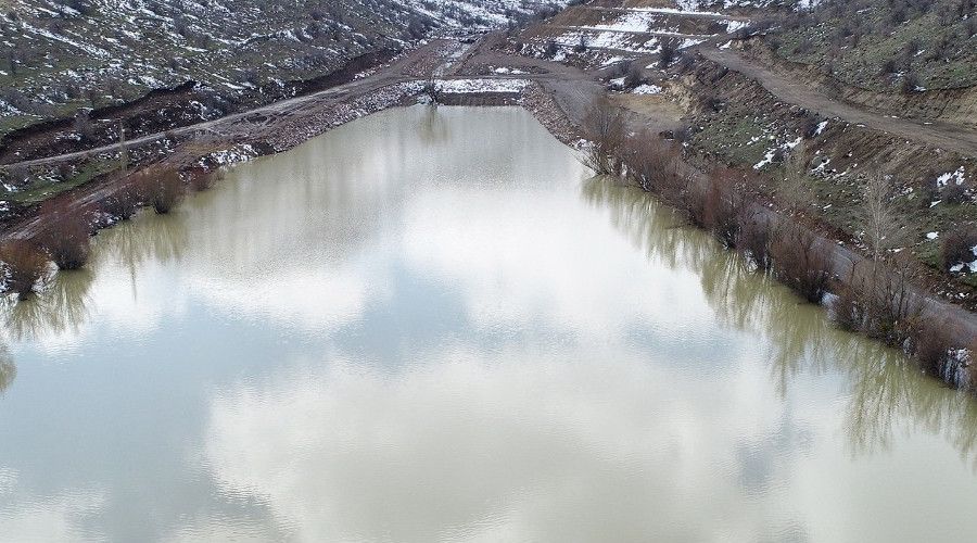 Zincidere Göleti maksimum seviyede su tuttu