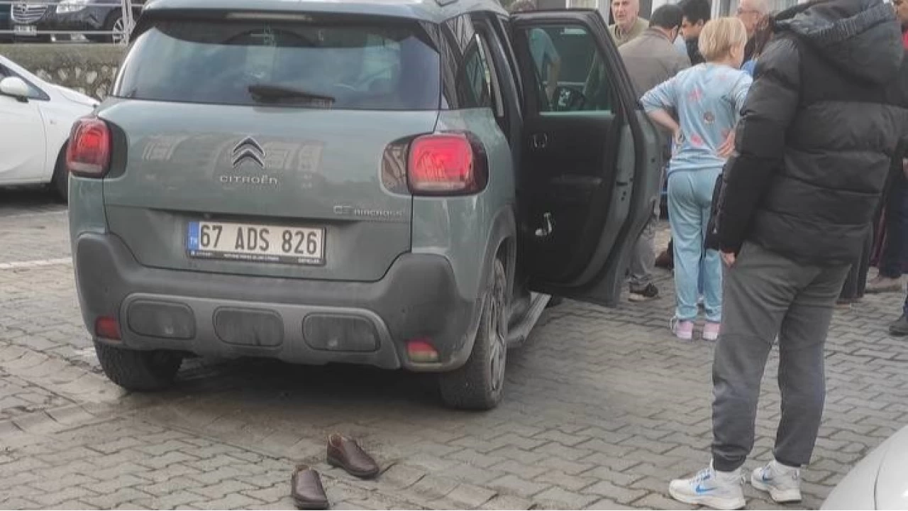 Zonguldak'ta bir kadın aracıyla kocasını ezdi
