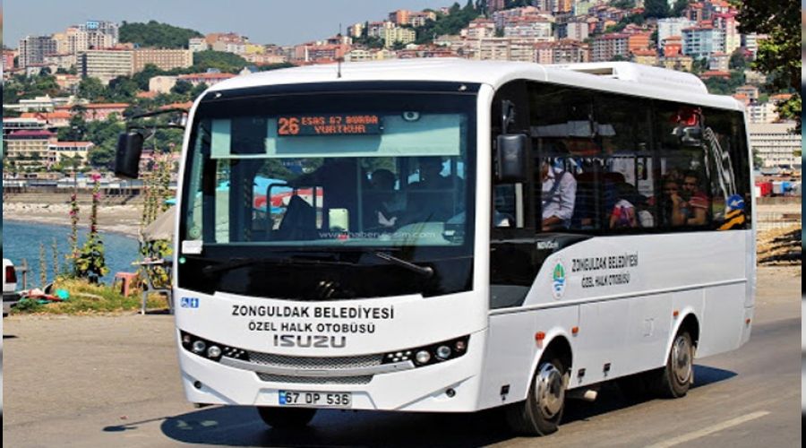 Zonguldak'ta kiralk otobs hatt