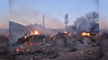 8 ev, 1 ahır, 1 ambar kül oldu