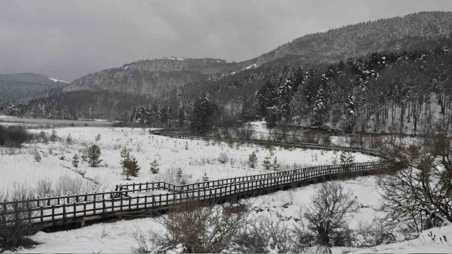 Abant'ta Mart ay�nda kar s�rprizi