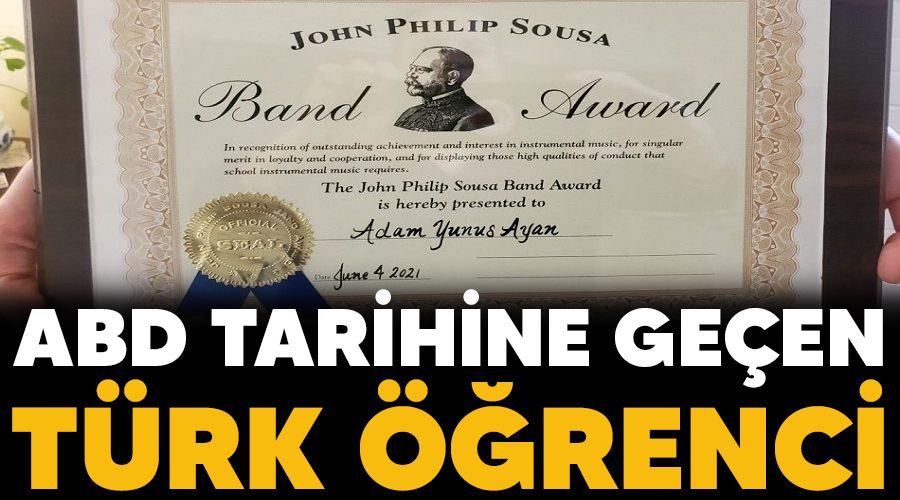 ABD tarihine geçen Türk öğrenci