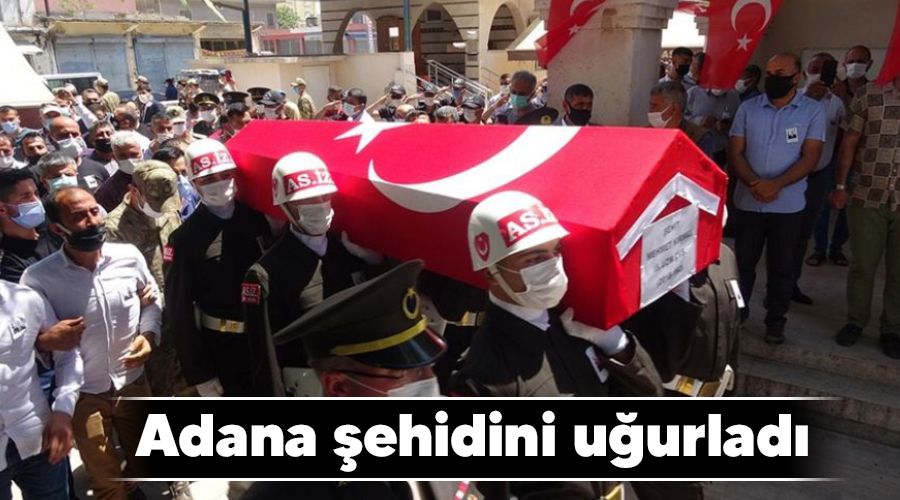Adana şehidini uğurladı
