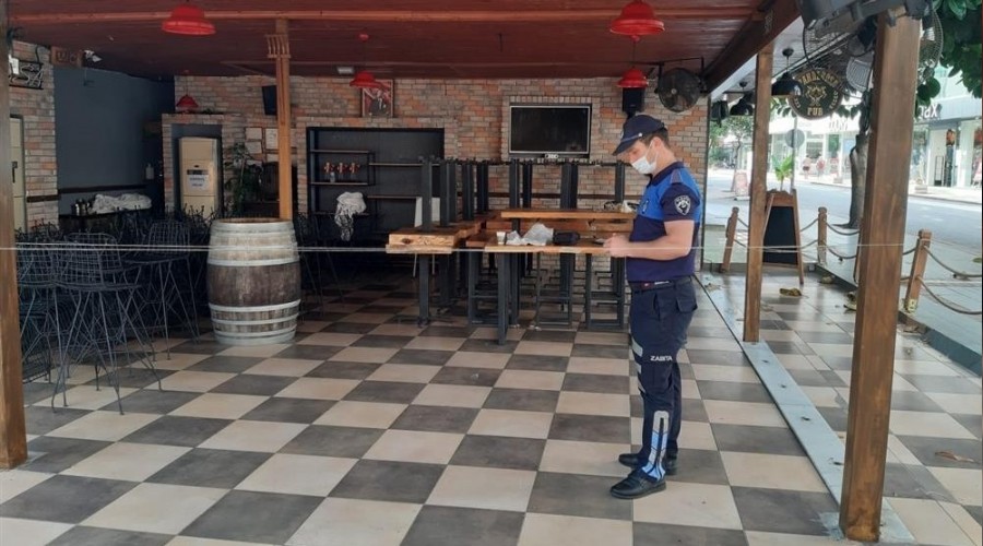 Alanya'da 90 işletmeye korona virüs cezası