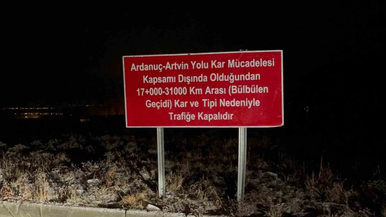 Ardahan-Ardanuç Karayolu 5 ay boyunca ulaşıma kapatıldı