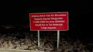 Ardahan-Ardanu Karayolu 5 ay boyunca ulama kapatld