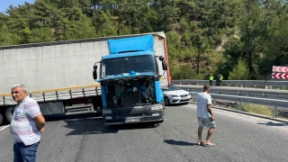 Arzalanan tr zmir - Manisa yolunu kapatt