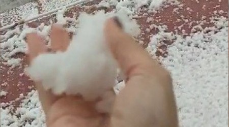 Arpaçay'da dolu sürprizi