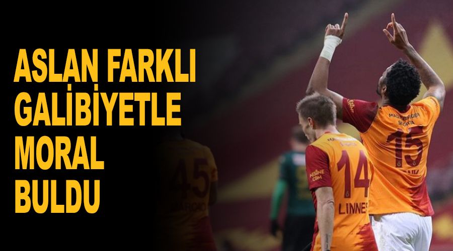 Aslan farkl galibiyetle moral buldu 