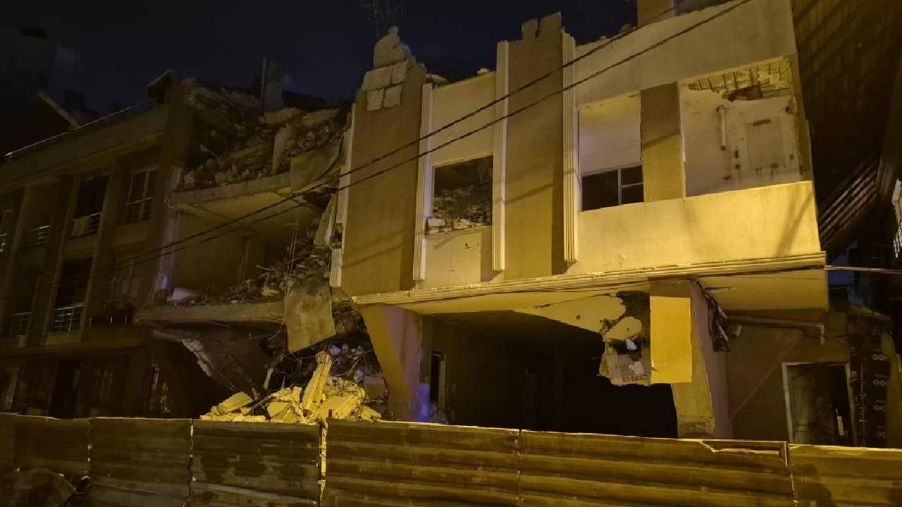 Avcılar'da 6 katlı binada çökme meydana geldi