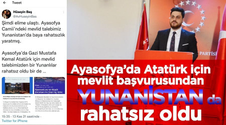 Ayasofya'da Mevlit talebi Yunan'ı kudurttu