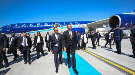 Azerbaycan Cumhurbaşkanı İlham Aliyev Konya'da
