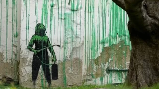 Banksy bu kez Londra'da ortaya çıktı