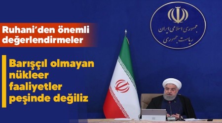 Barışçıl olmayan nükleer faaliyetler peşinde değiliz