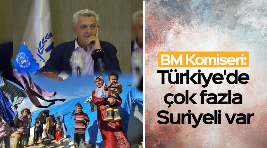 BM Komiseri: Türkiye'de çok fazla Suriyeli var