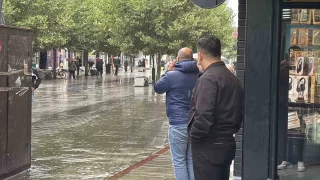 Bolu'da yamur etkili oldu
