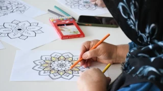Boyama, mandala ve sanatn meditasyonla bulumas