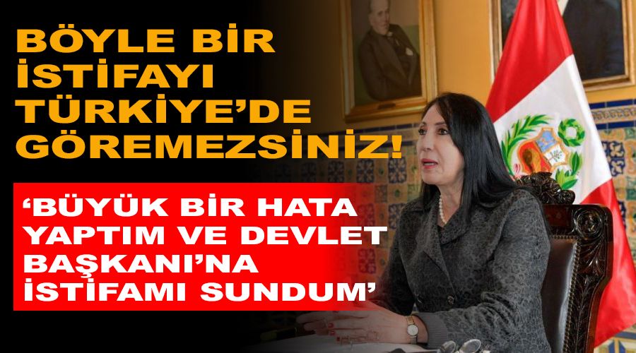Böyle bir istifayı Türkiye'de göremezsiniz!
