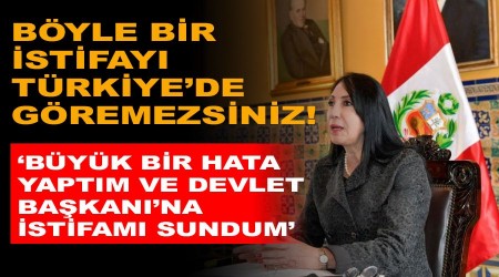Böyle bir istifayı Türkiye'de göremezsiniz!