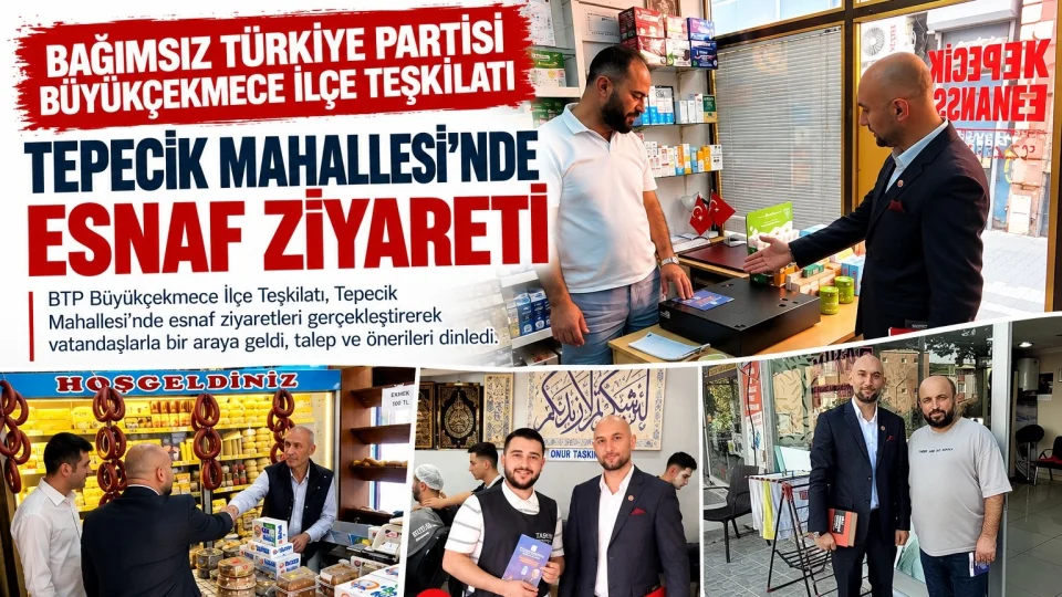 BTP B�y�k�ekmece�den Tepecik esnaf�na ziyaret