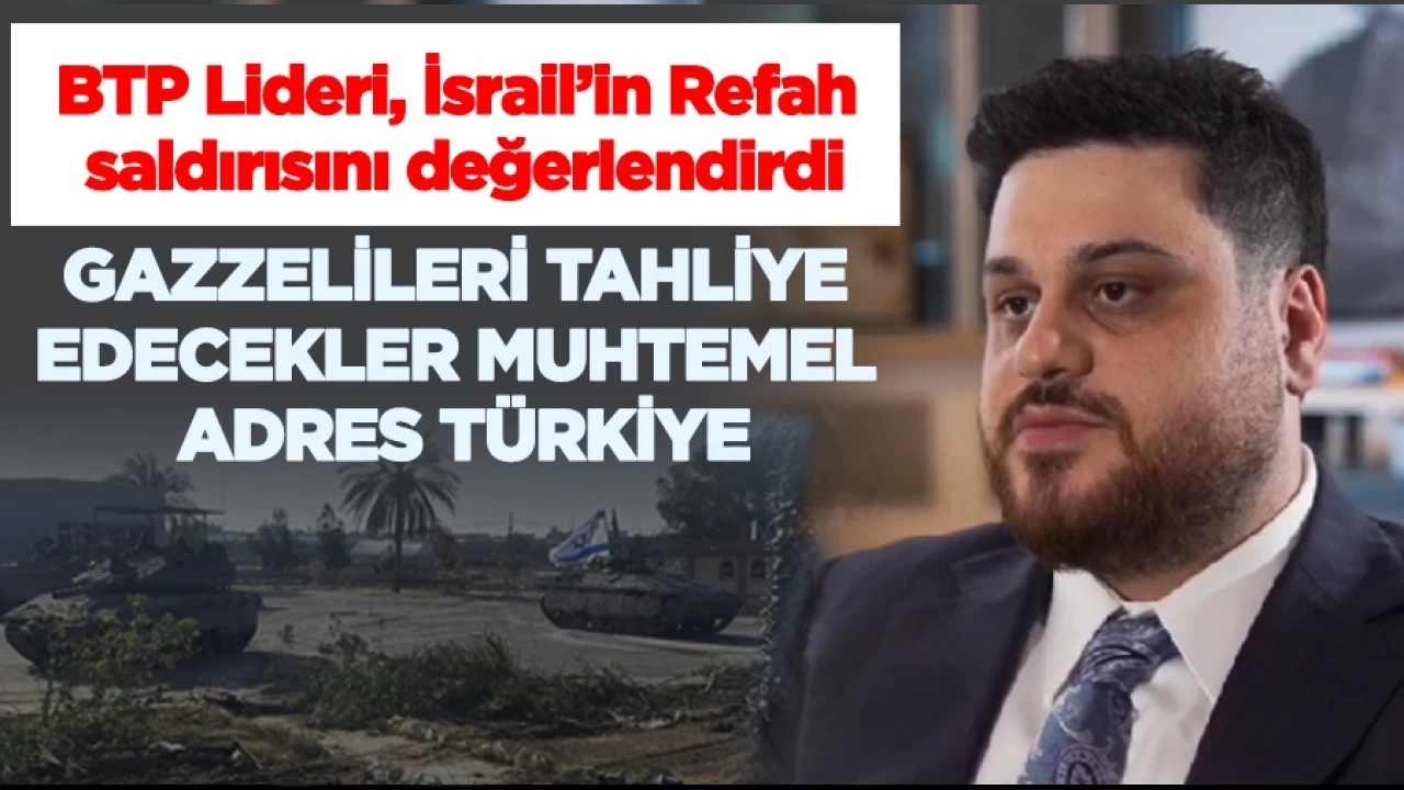 BTP lideri Hüseyin Baş, İsrail'in Refah saldırısını değerlendirdi
