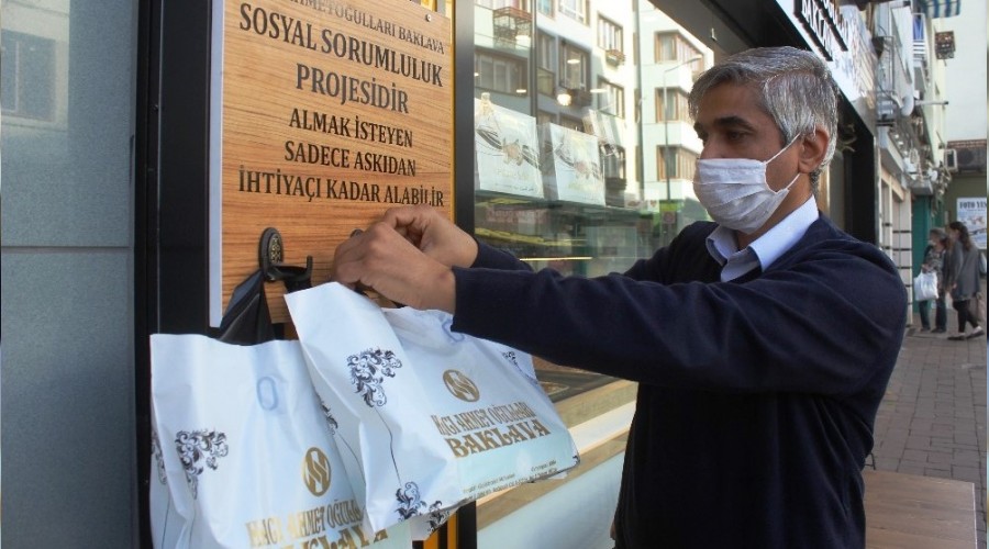 Bursa'da ask�da baklava uygulamas� ba�lad�