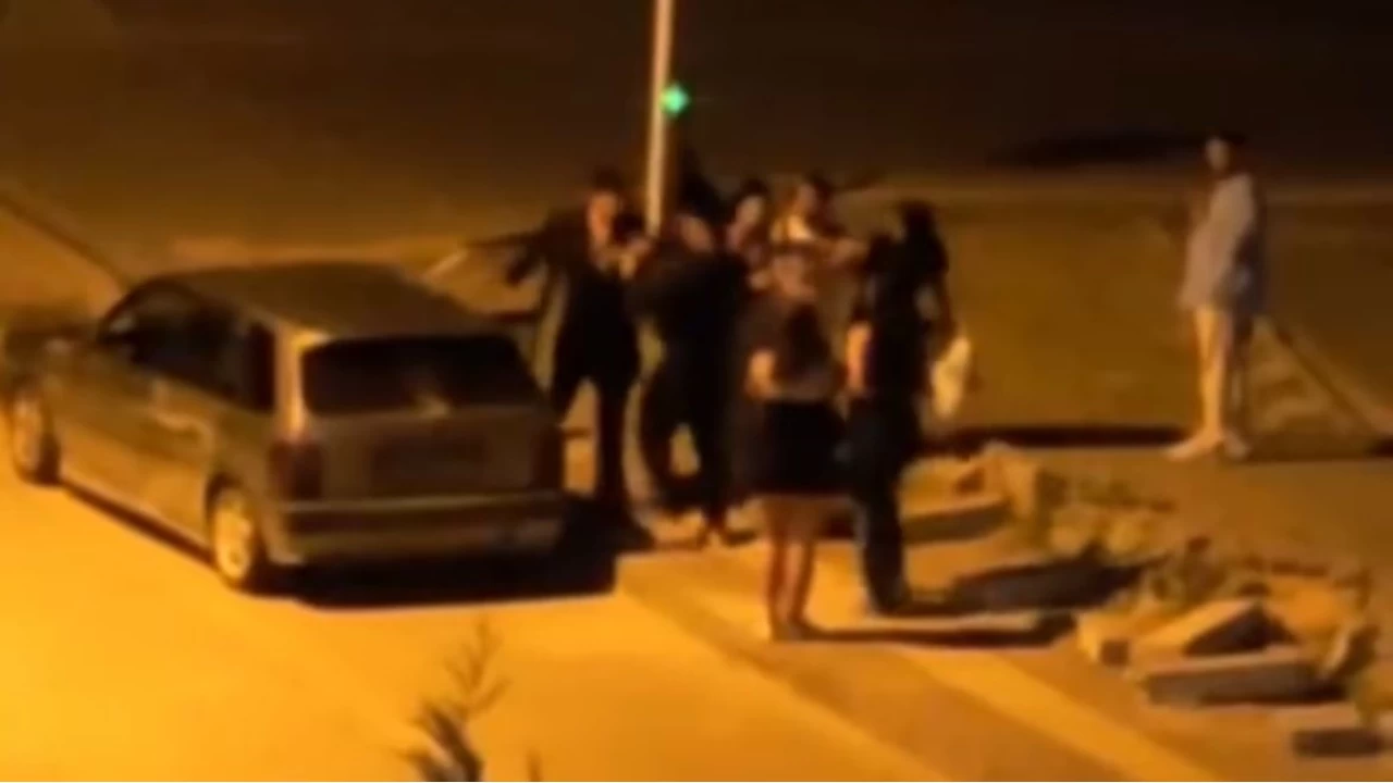 Bursa'da cadde boks ringine d�nd�