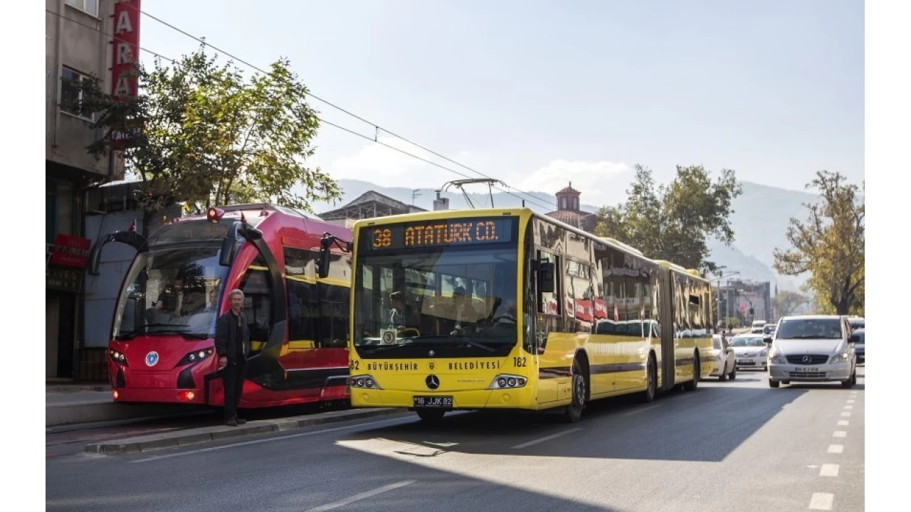 Bursa'da toplu taşımaya enflasyon oranının altında zam