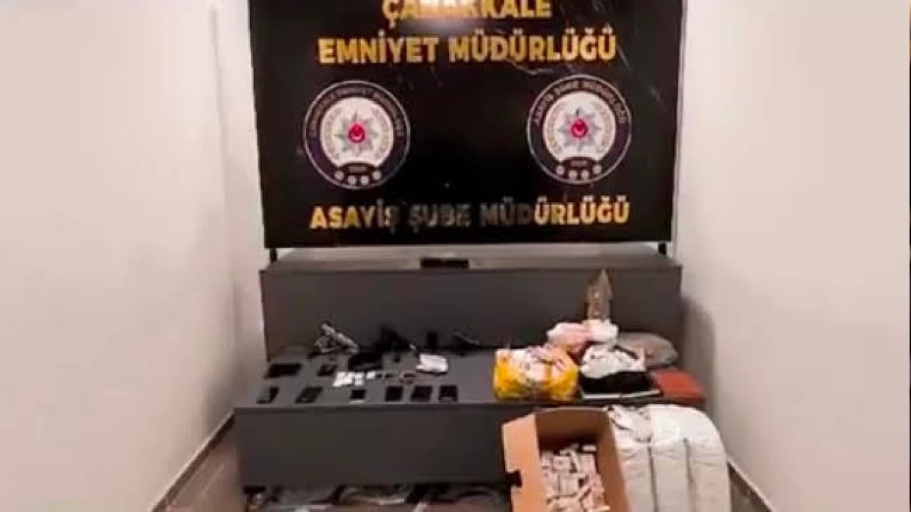 �anakkale'de 'Ar�kovan' operasyonuyla organize su� �rg�t� ��kertildi