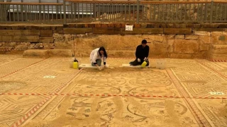 'Cennet Bahçesi' mozaiğinde restorasyon başladı