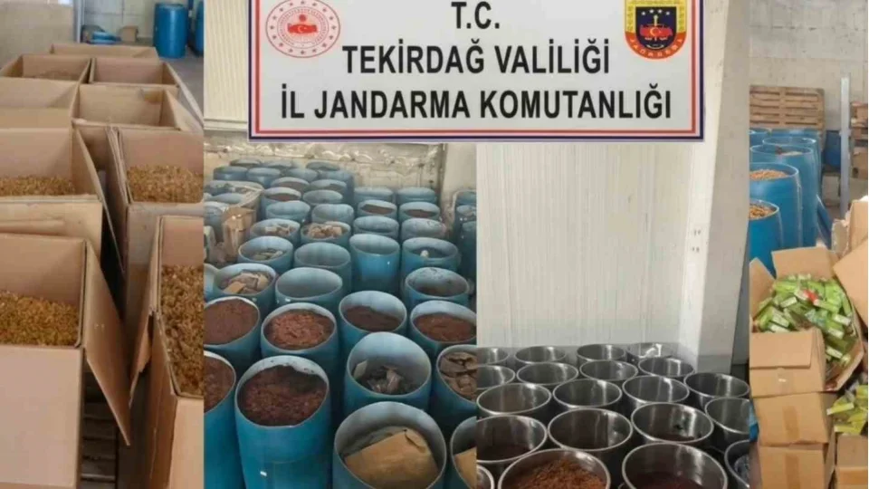 �erkezk�y'de 84 milyon TL de�erinde ka�ak t�t�n ele ge�irildi