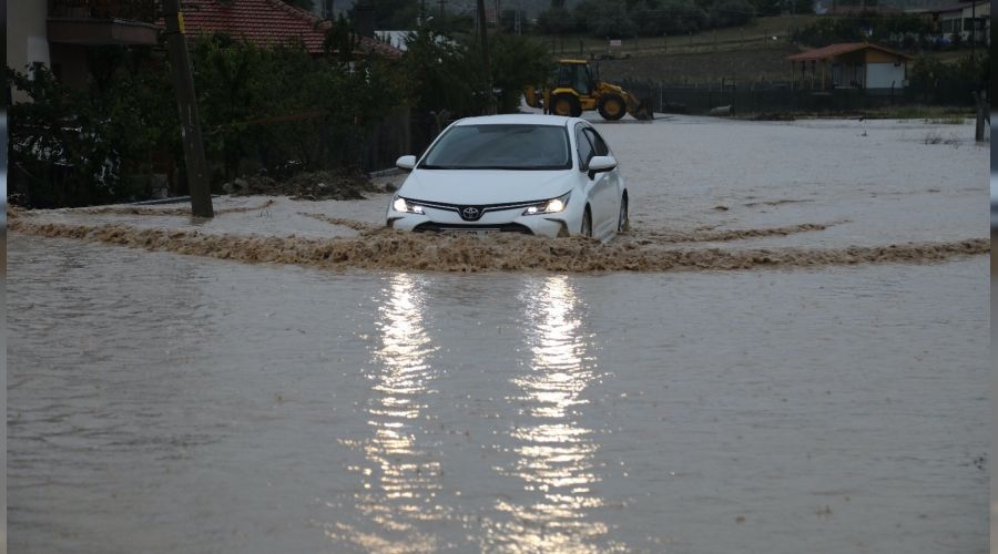 Çubuk'ta yağıştan tarım arazileri zarar gördü