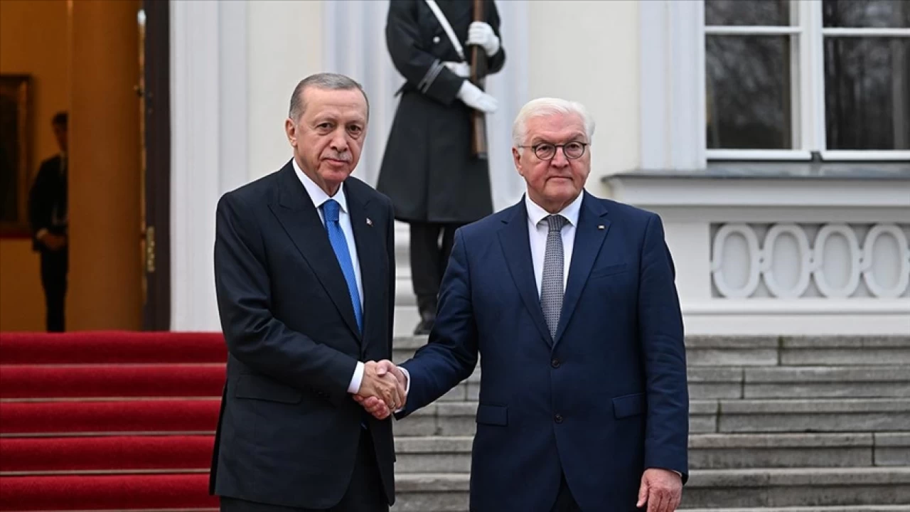 Cumhurbaşkanı Erdoğan, Almanya Cumhurbaşkanı Frank-Walter Steinmeier ile görüştü