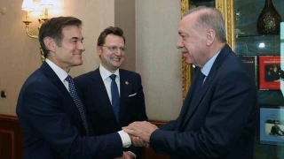Cumhurbaşkanı Erdoğan, Prof. Dr. Mehmet Öz'ü kabul etti