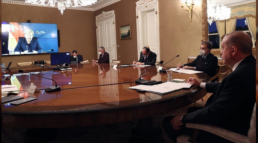 Cumhurbaşkanı Erdoğan'dan Merkel'e teşekkür