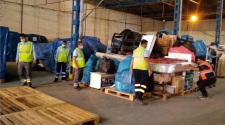 Depremzedelerin eşyaları emin ellerde