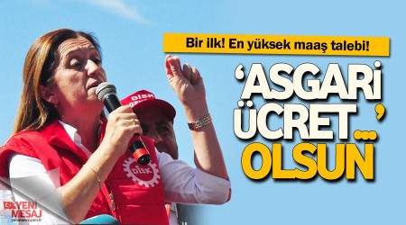 DİSK, 2 bin 800 lira asgari ücret istedi