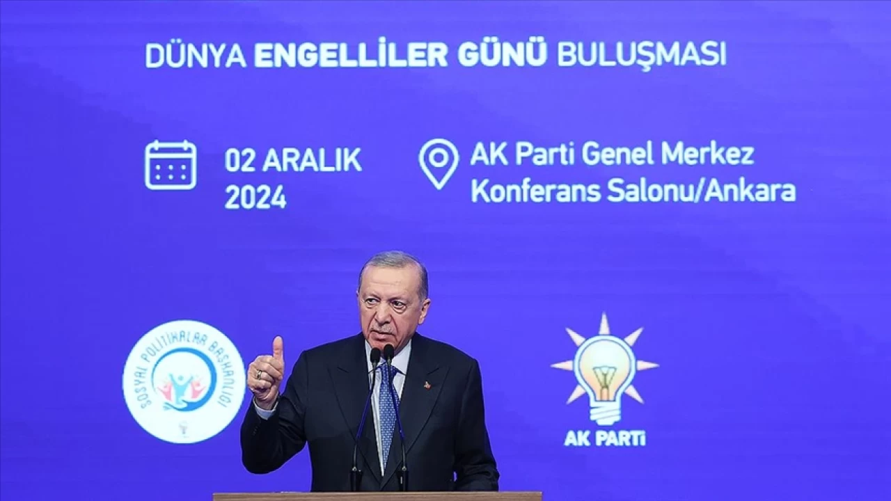 Erdoğan, Dünya Engelliler Günü Buluşmasında konuştu